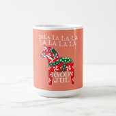 Funny Swedish Christmas God Jul Dala Horse Dalahos Kaffeetasse (Mittel)