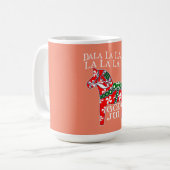 Funny Swedish Christmas God Jul Dala Horse Dalahos Kaffeetasse (Vorderseite Links)