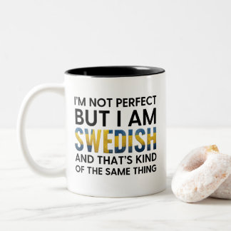 Funny Swedish Zweifarbige Tasse