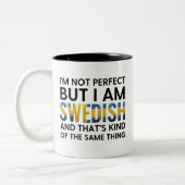 Funny Swedish Zweifarbige Tasse (Links)