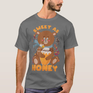 Funny Sweet as Honey Niedlich Bear Bären Child Son T-Shirt
