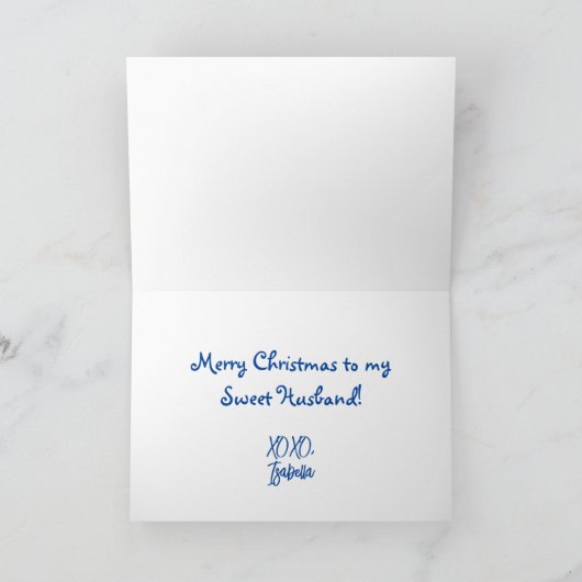 Funny Sweet Gingerbread Husband Karte (Innenseite)