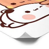 Funny Sweet Kawaii Kp Bear Panda Hugging Couple Lo Poster (Ecke)