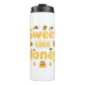 Funny "Sweet Like Honey" Bumblebee Thermosbecher (Vorderseite)