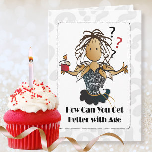 Funny Sweet Personalisierter Cartoon für ihren Geb Karte