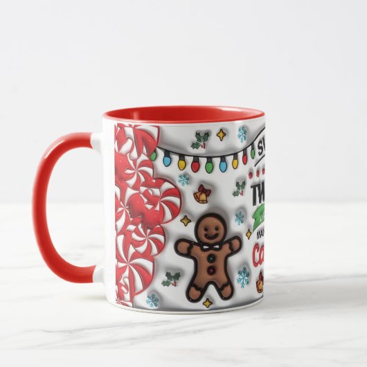 Funny Sweet & Twisted Christmas Mug Tasse (Links)