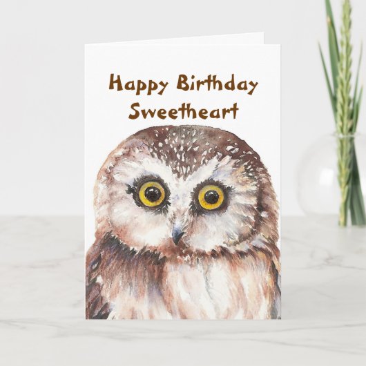 Funny Sweetheart Geburtstag mit Niedlichem Waterco Karte (Vorderseite)