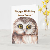 Funny Sweetheart Geburtstag mit Niedlichem Waterco Karte (Gelbe Blume)