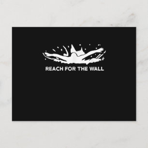 Funny Swift Geschenk Schwimmer Sportschwimmer Team Ankündigungspostkarte