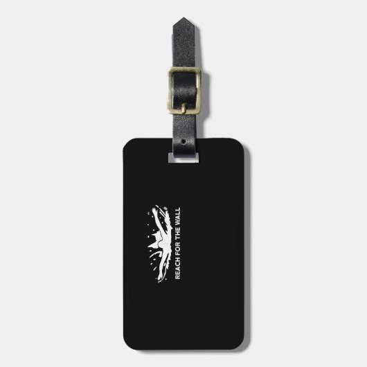 Funny Swift Geschenk Schwimmer Sportschwimmer Team Gepäckanhänger (Vorderseite vertikal)