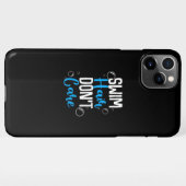 Funny Swim Hair Dont Care Geschenk Niedliche schwi iPhone Hülle (Rückseite (Horizontal))