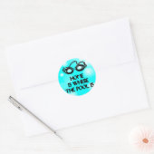 Funny Swim Quote - Round Sticker (Umschlag)
