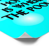 Funny Swim Zitat - Poster (Ecke)