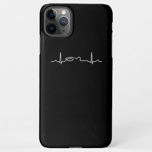 Funny Swimmer Heartbeat Bekleidung, Schwimmen Fan  iPhone 11Pro Max Hülle