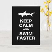 Funny Swimmer oder Surfer Behalten Faulenzer Haian Karte (Gelbe Blume)