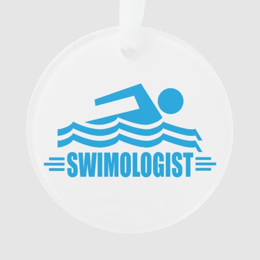 Funny Swimmer Ornament (Vorderseite)