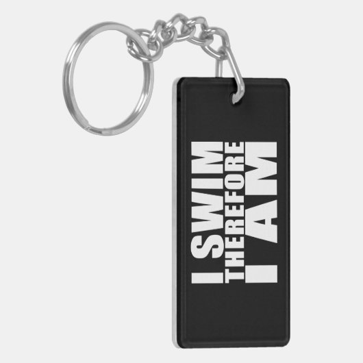 Funny Swimmer Zitate Witze I schwimmen deshalb bin Schlüsselanhänger (Vorderseite links)