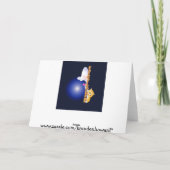 Funny swimming Birthday Card Karte (Rückseite)