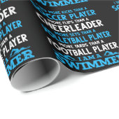 Funny Swimming Definition Schwimmer Geschenkpapier (Rolleneckpunkt)