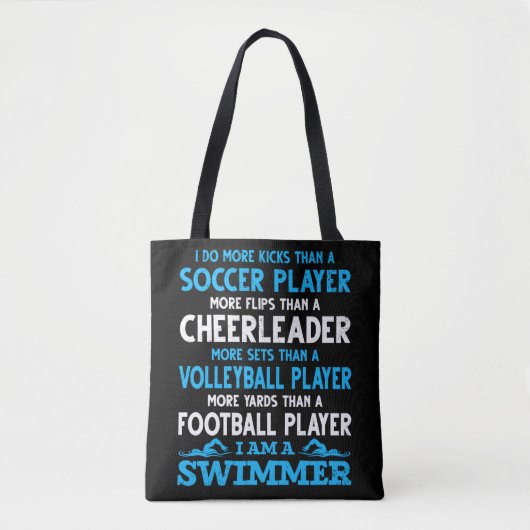 Funny Swimming Definition Schwimmer Tasche (Vorderseite)