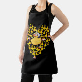 Funny Swimming Duck Herzfunktion Liebe Lifebuoy Du Schürze (InSitu)