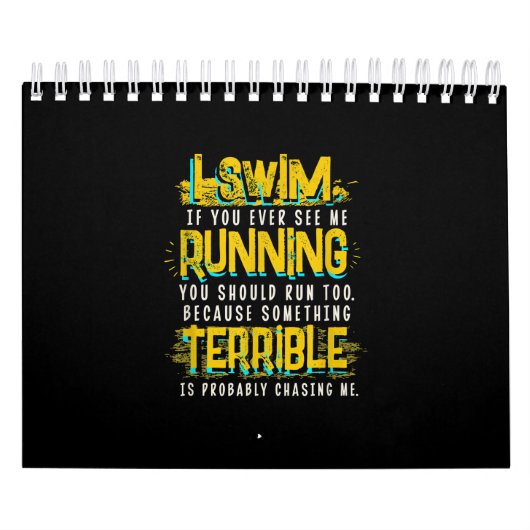 Funny Swimming Geschenk Ein Schwimmer Kalender (Titelbild)
