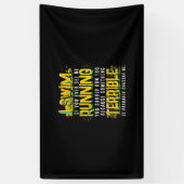 Funny Swimming Geschenk für das Baden Banner (Vertikal)