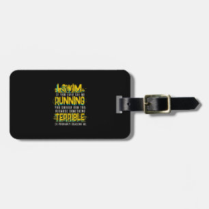 Funny Swimming Geschenk für das Baden Gepäckanhänger