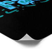 Funny Swimming Geschenkdesign Poster (Ecke)