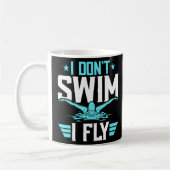 Funny Swimming Grafik für Frauen und Männer schwim Kaffeetasse (Links)