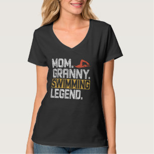 Funny Swimming Mama Granny Legend Cool Granny T-Shirt