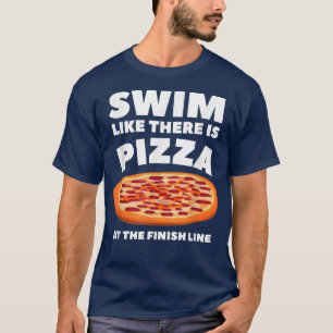 Funny Swimming Pizza Liebhaber Design Schwimmer Sp T-Shirt