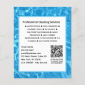 Funny Swimming Pool Cleaning Advertising Fly Flyer (Hinten)