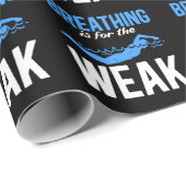 Funny Swimming Spaß Schwimmer Geschenkpapier (Rolleneckpunkt)