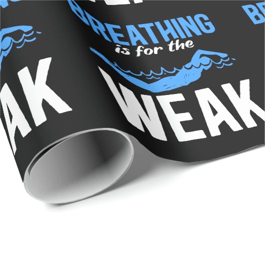 Funny Swimming Spaß Schwimmer Geschenkpapier (Rolleneckpunkt)
