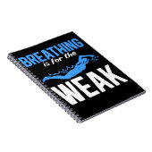 Funny Swimming Spaß Schwimmer Notizblock (Rechte Seite)