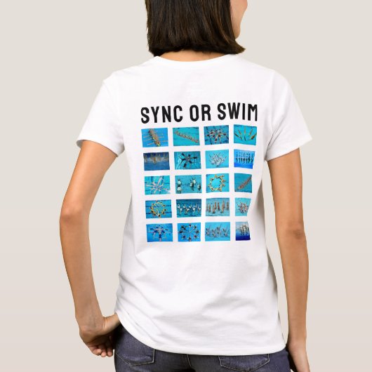 Funny Swimming T-Shirt (Rückseite)