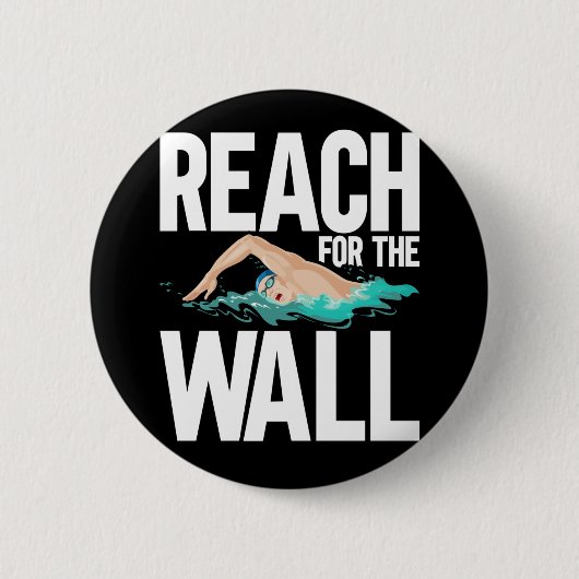 Funny Swimming Team Swimmer Zitate Button (Vorderseite)