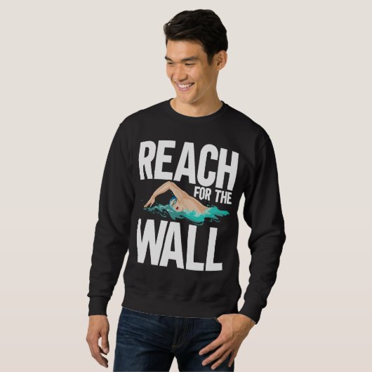 Funny Swimming Team Swimmer Zitate Sweatshirt (Vorne ganz)