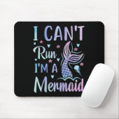 Funny Swimming Workout Meerjungfrau Ich kann nicht Mousepad (Mit Mouse)