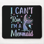 Funny Swimming Workout Meerjungfrau Ich kann nicht Mousepad (Vorne)