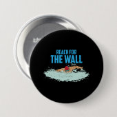 Funny Swimming Zitat Schwimmer Geschenk Button (Vorne & Hinten)
