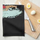 Funny Swimming Zitat Schwimmer Geschenk Geschirrtuch (Viertel Falte)