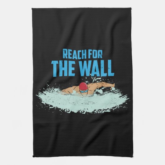Funny Swimming Zitat Schwimmer Geschenk Geschirrtuch (Vertikal)