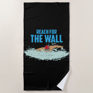 Funny Swimming Zitat Schwimmer Geschenk Strandtuch