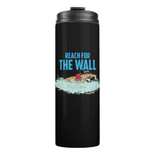 Funny Swimming Zitat Schwimmer Geschenk Thermosbecher