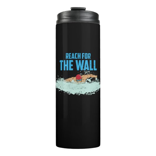 Funny Swimming Zitat Schwimmer Geschenk Thermosbecher (Vorderseite)