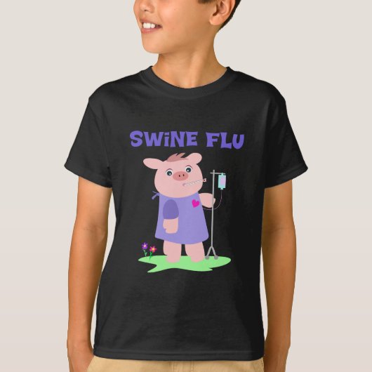 Funny Swine Flu T-Shirt (Vorderseite)