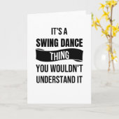 Funny Swing Dancing Gift | Swing Dancer Rockabilly Karte (Gelbe Blume)