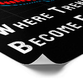 Funny Swing Trader Trading Stock Market Poster (Ecke)